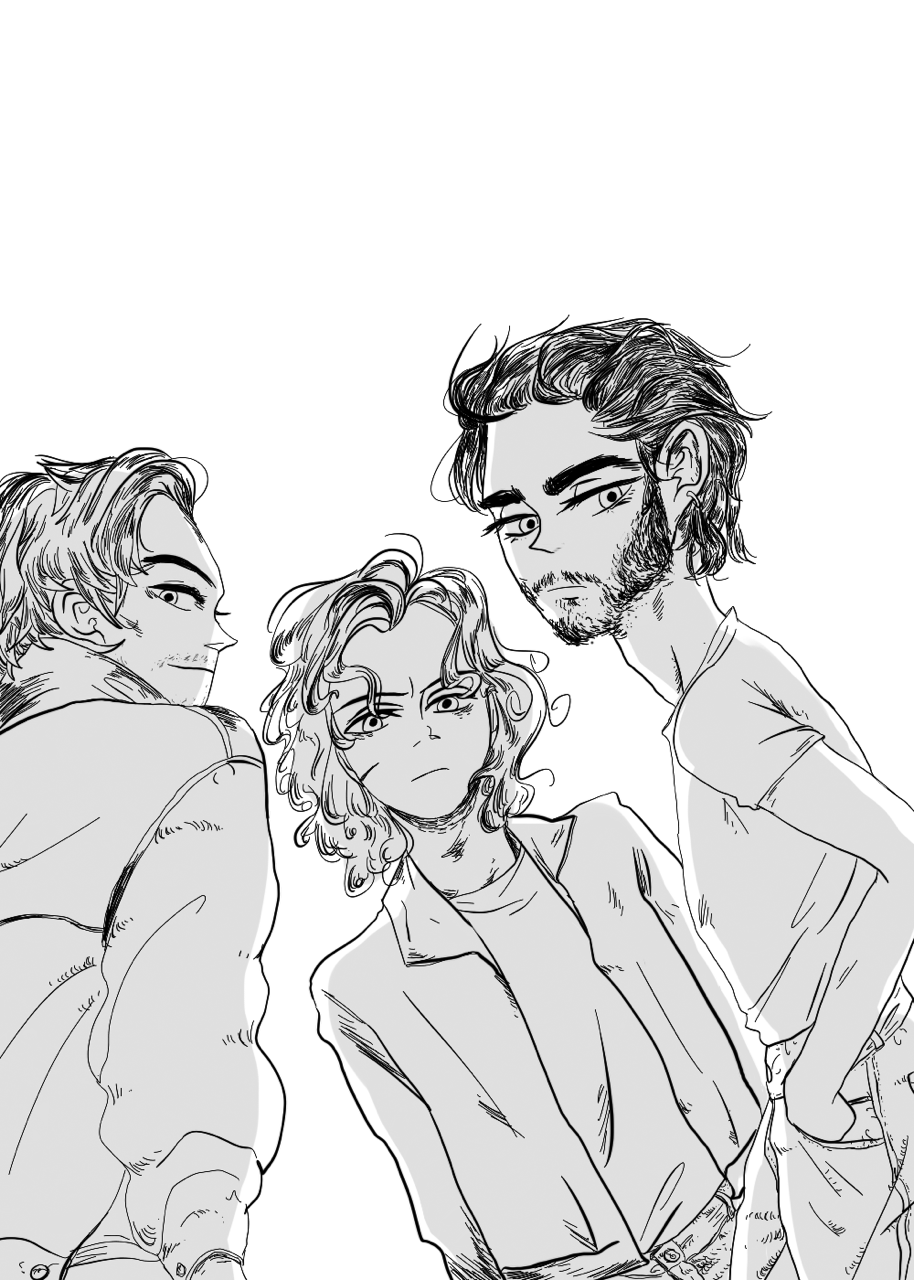 thrina:  Louis, Harry, and Zayn (loosely inspired by The Outsiders)  Love it