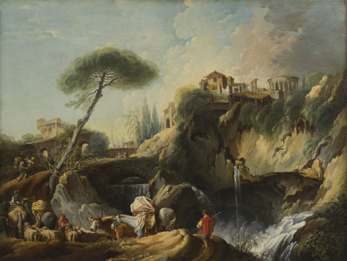 View of Tivoli with the Temple of VestaFrançois Boucher (French; 1703–1770)ca. 1749Oil on canvasNati