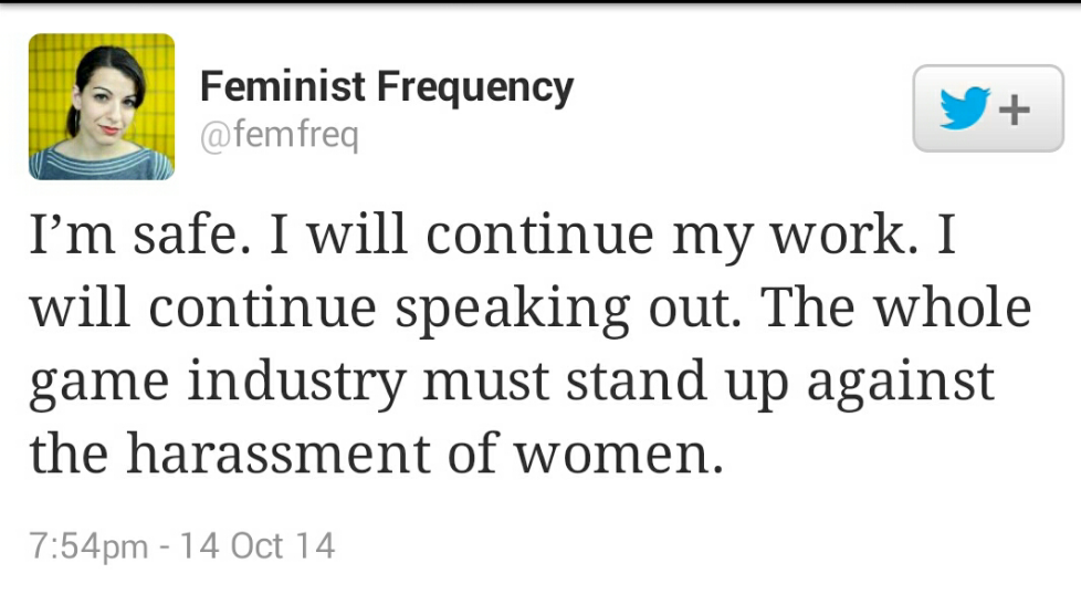 superhappy:  cognitivedissonance:  After threats against her life, Anita Sarkeesian