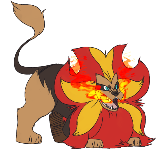 XXX tyrone-pines:  Pyroar used Fire Fang! photo