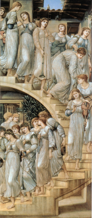 void-dance:  Painting by Sir Edward Burne-Jones: The Golden Stairs (1880) 