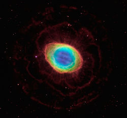 humanoidhistory:  Fun fact: The Ring Nebula, aka NGC 6720 or M57, is known to many in Japan as the Doughnut Nebula — or Donut Nebula, if you prefer. (Sources: HubbleSite/NASA/Wikipedia/NASA)