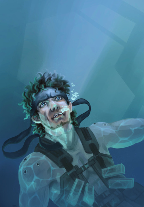 The Tanker-Yikes, teaching myself how to paint underwater stuff and the like, I think this turned ou