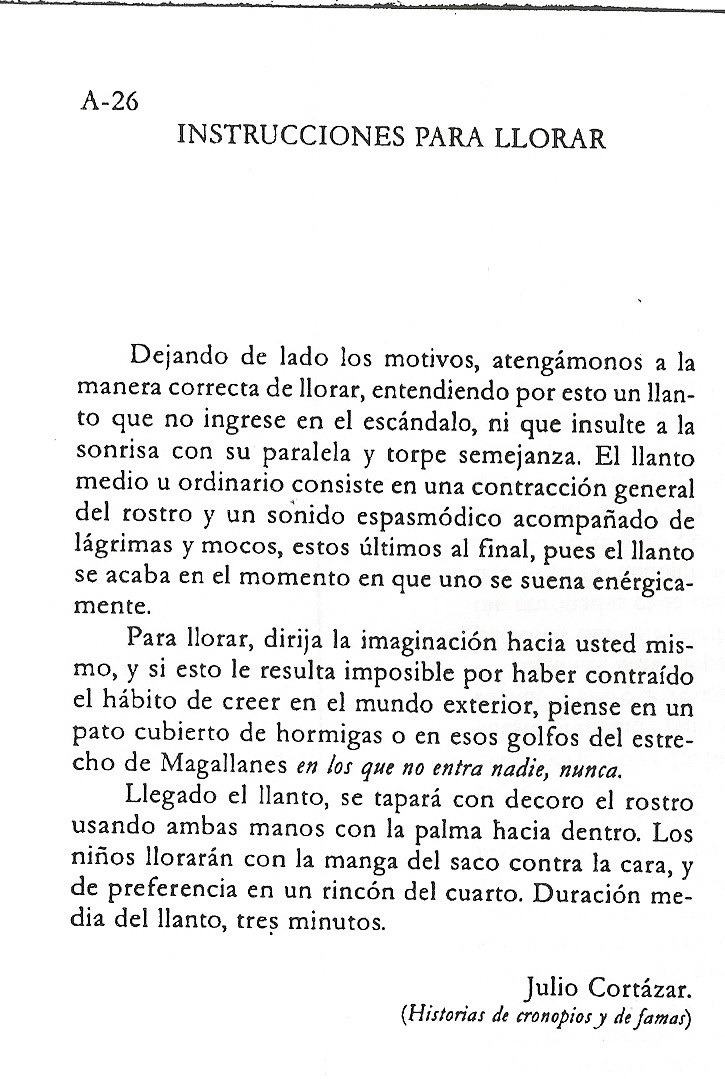 g-nesisis:  Instrucciones para llorar.