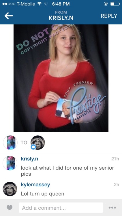 wreckedteens:MY FRIEND TOOK HER SENIOR PICTURES AND AS ONE OF HER PROPS SHE HELD UP A PICTURE OF KYL