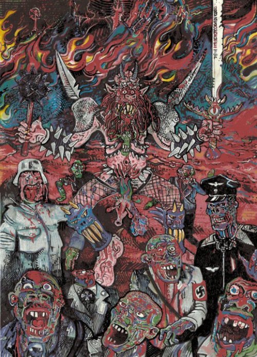 Oderus &amp; The Nazi Zombies, paintings by Dave Brockie