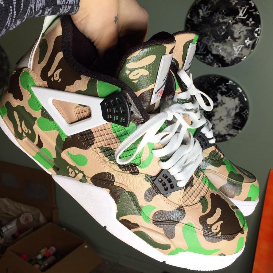 JORDAN 4 - BAPE CUSTOMS IN MULTIPLE COLORS