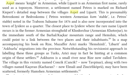 so i found this about the original village (called ‘’iyidere’’ in rize province now, aspet in the pa