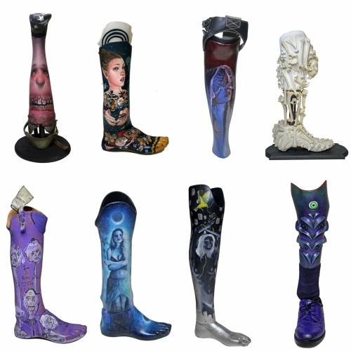 Last day to bid on these awesome prosthetic legs! So many amazing artists from around the country ha