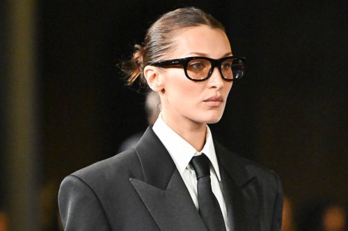 Bella Hadid Walks The Runway During The Saint Laurent Womenswear Spring 2025 Show.