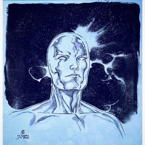 Norrin (2022) .#NorrinRadd #SilverSurfer #MarvelComics #Marvel #Comics #sketch #sketchdrawing #ink