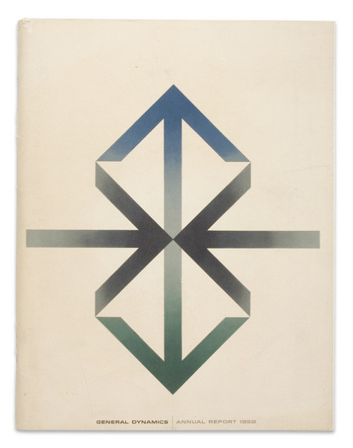 GD 1958 Annual Report, Design: Erik Nitsche (via)