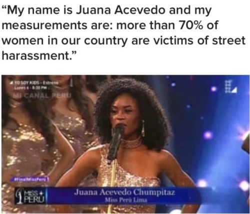 weavemama: weavemama: SHOUTOUT TO THE MISS PERU 2018 CONTESTANTS FOR GIVING STATS ABOUT WOMEN’S ISSU