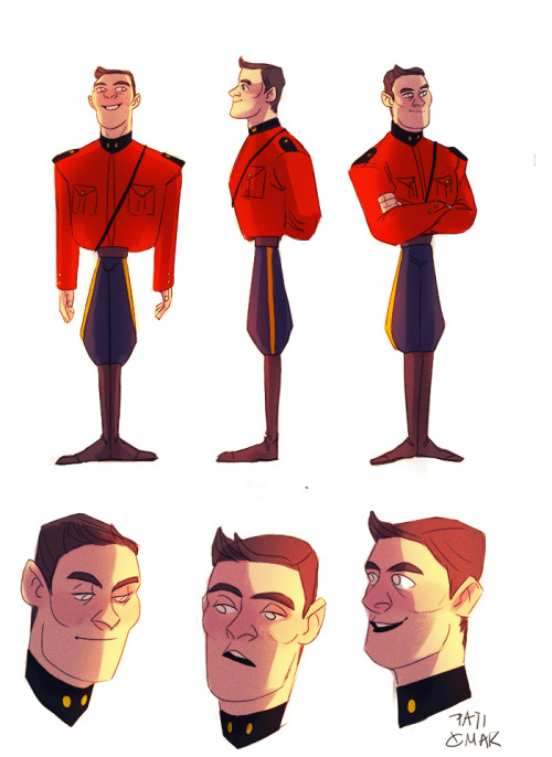 paticmak:I finished the sketch designes for Fraser and Kowalski God i love Due South.paging @bro