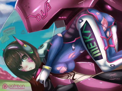 artpoppytart:  My second Patreon piece for the month of September has been completed! It’s D.va from Overwatch taking damage in her MEKA. If you want to support me you can do so here! Patreon ŭ  supporters before Oct 1st will receive HD versions of…