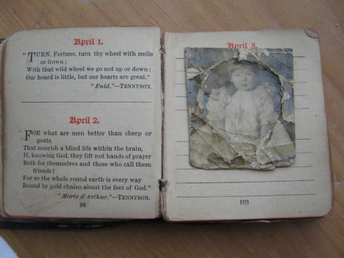 thewatchkey: A little silver Victorian Royal Bijou Birthday Book from 1890. The picture of the littl