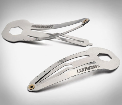 justsomefuckingguy:captcreate:  odditymall:  The Leatherdos is a hair clip that doubles as a multi-tool that combines 5 different tools in a tiny hair clip: screw-drivers, a wrench, a trolley coin, a ruler, and a cutting edge. —->http://odditymall.com/