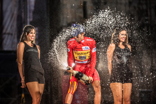 veloelite:  Vuelta - Stage XI Congratulations Aleberto Contador. Chapeau to Froome and Valverde - Amazing battling. 
