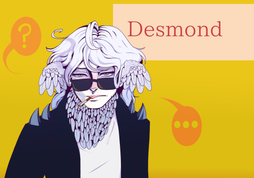 cackling-phantom: some fanart of @finni-winter ’s boy, desmond HOLD UP ‘CAUSE THE WAY YOU DREW