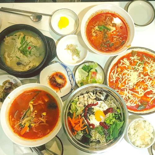 #foodie #feast #Ginseng #chicken #samgetang #ddokboki #bibimbap #redsea #kimchi #redpepper #korean #