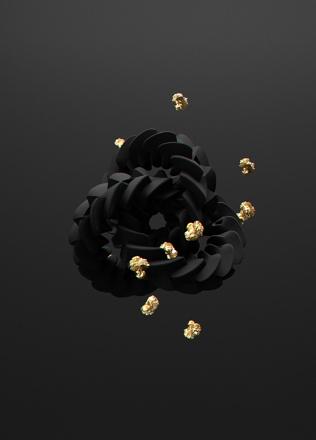 pankurios-templeovarts:  All Black But Gold by Andre Larcev.