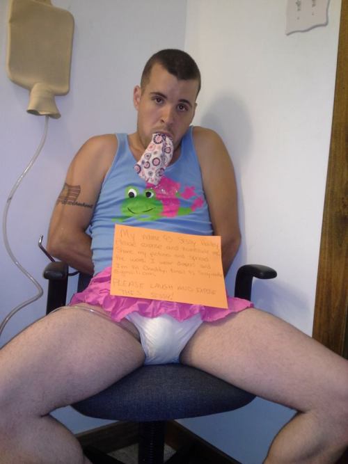 humiliate-me:  This sissy needs to be exposed for the diaper wearing sissy she really is! :) Check his page out at: http://sissymattie.tumblr.com/ To submit your own photos to Humiliate-Me click the link below: Humiliate-Me Submit