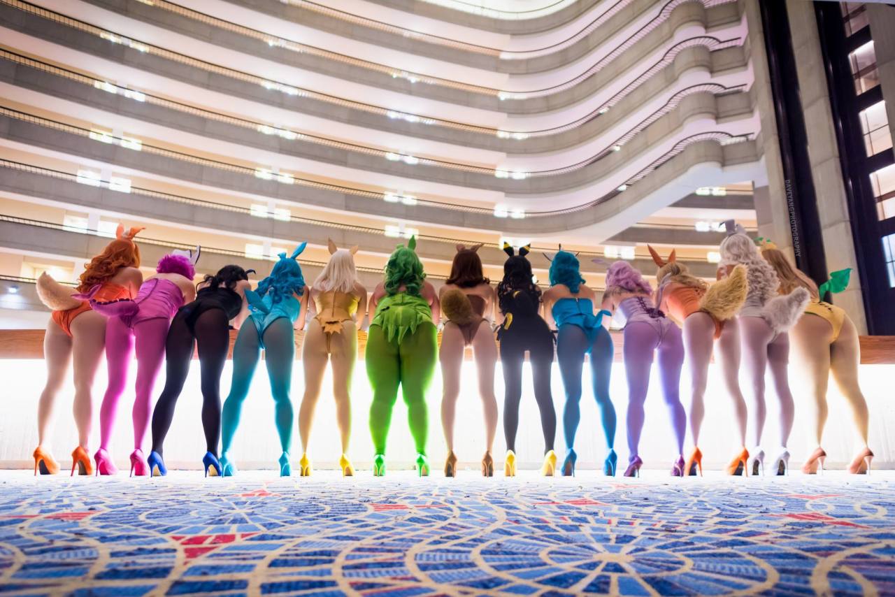 cosplay-booties:  Eevee-lutions butts galore! Stella chu and more are featured here!