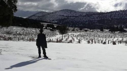 clinteastwood-blog: Sad Hill Cemetery in winter (x)Photos by Asociación Cultural Sad Hil