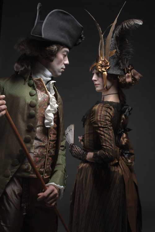 moika-palace:duchessofpowderedwigs:Some 18th century outfits from 1760s to 1790s. This is gorgeous.C