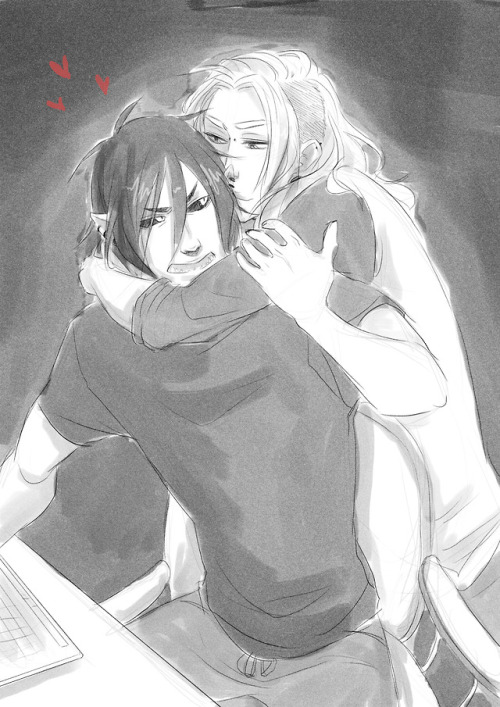 Mico and Hiju being all gay and cutesy~ ❤️