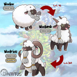Have a try for the Wooloo evolution line