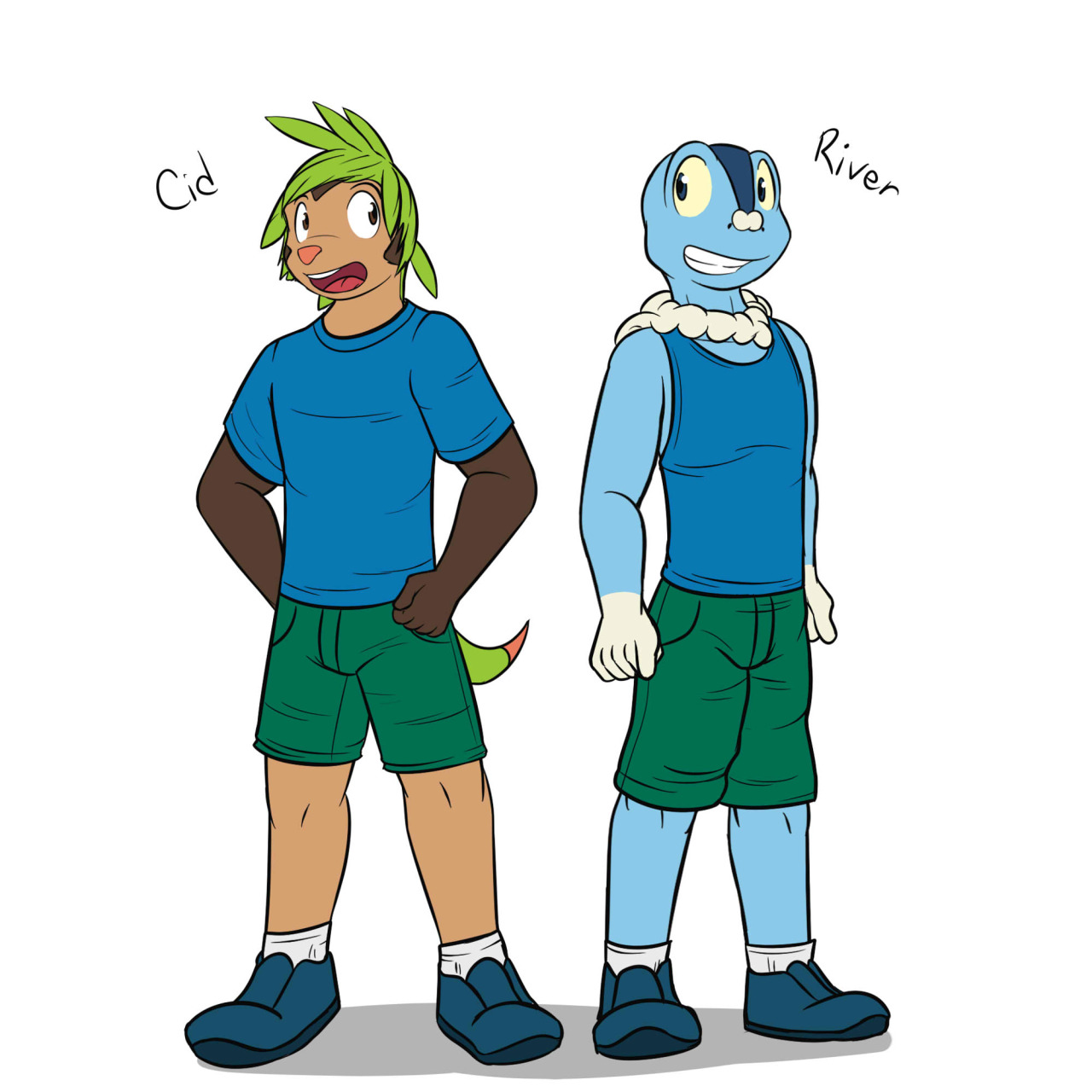 Super Mystery Dungeon Team - River the Froakie and Cid the ChespinSo I finally got