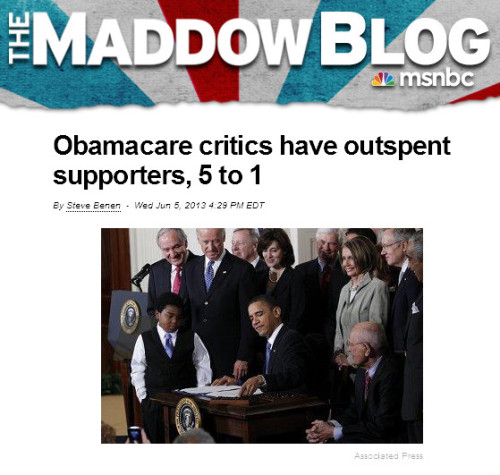 quickhits:Why isn’t Obamacare more popular? Because advertising works.Steve Benen: Even the most ard