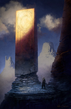 meanwhilebackinthedungeon:  Barbarian and Megalith by Balaskas 
