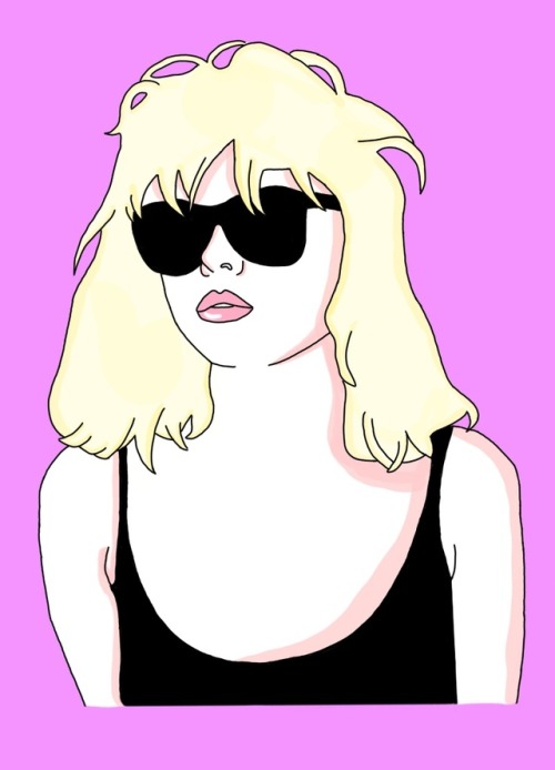 Once I had a love and it was a gasSoon turned out, I had a heart of glass. Drawn of Debbie Harry, 