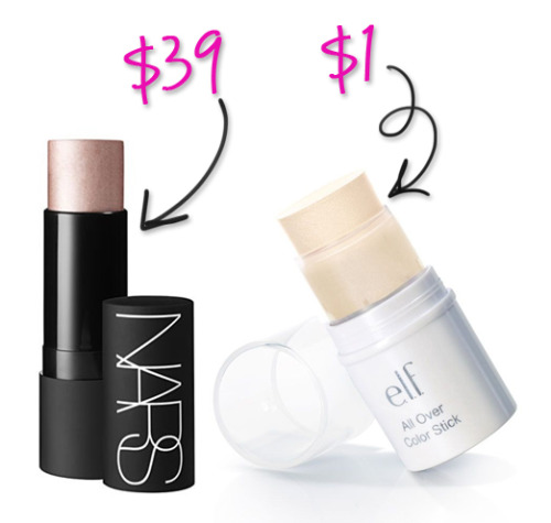 iamjalisaelite:  veganmakeup:  ELF dupes for popular non-vegan items!   i don’t care about vegan makeup, but this is importantdon’t need big $$$ to look bomb. although they are kinda limited in darker shades of foundation/concealer  