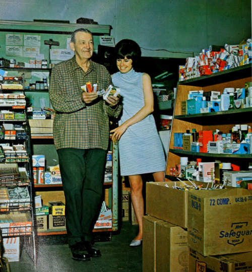 vintageeveryday:  Cool pics that capture inside the ‘60s stores.