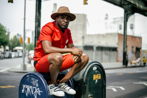 blackfashion:  Addidas x Opening Ceremony Baseball Jersey and Shorts, Y-3 Sneakers, Hat Thrifted Trav Fermin 23, Brooklyn,NY Photographed by: Ant Blue Jr. www.antbluejr.com TravFermin.tumblr.com