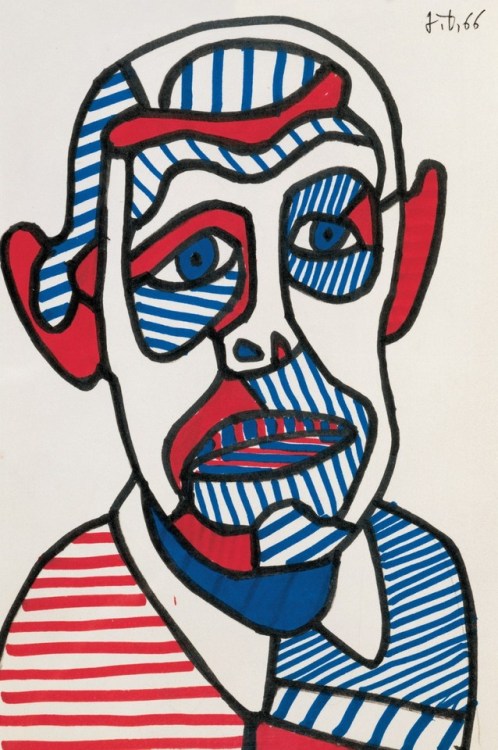 gregorygalloway:Autoportrait II (1966) by Jean Dubuffet (31 July 1901 – 12 May 1985)