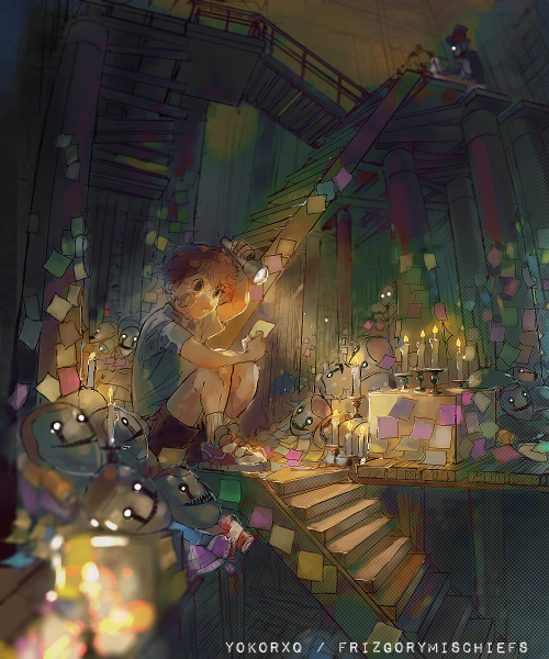 Sticky Note Room!! (ik Not Really Game Accurate But Whateverrrrrr) Made With Medibang Paint Pro