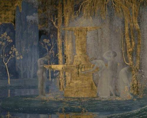 arsarteetlabore: Constant Montald  The Fountain Of Inspiration 1907