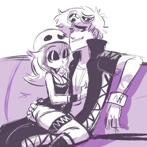 girlcarnivore:i finished pkmn moon last night while stoned ma boi Guzma taking care of his sistas~ ;9