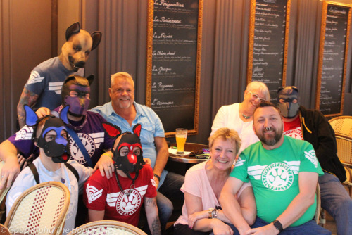 Met some great people out at dinner in Paris… Love sharing the world of human pup play to those who care to learn :)You can learn more about human pup play here: http://SiriusPup.net http://TheHappyPup.com http://PupSafeProject.org 