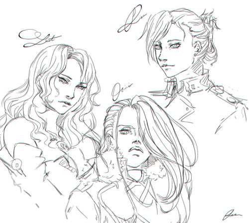 ruiwen-art: FMA gurls ~~ I will draw Winry , Lan Fan and Izumi tomorrow ( maybe ._. )