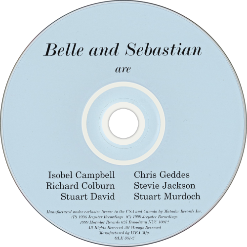 bilinda-butcher:  Belle and Sebastian - Tigermilk (1996) 