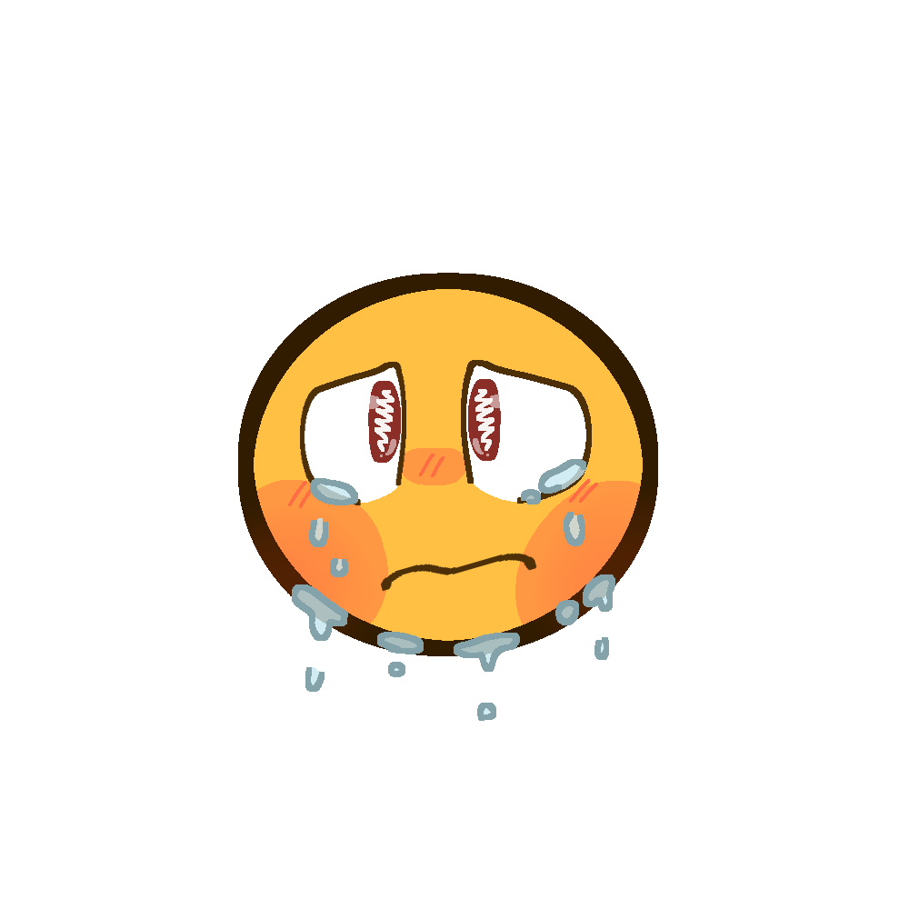 Drawmoji! — Bunch of crying emojis. I made a few all in the...