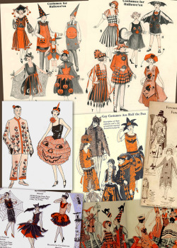 lackadaisycats:  Full size here.This is a sort of blanket response to the questions I get this time every year about what various Lackadaisy characters would wear for Halloween.   I thought of dressing them up as early 20th Century icons and people of