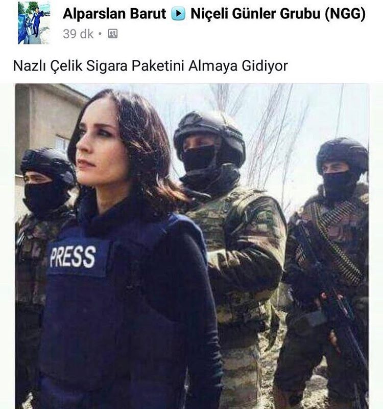 Nazlı Çelik sigara...