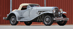 carsthatnevermadeitetc:  Duesenberg SSJ, 1935. The car, which once belonged to Gary Cooper, has sold for ฦ million over the weekend at the Gooding &amp; Co. Pebble Beach sale, setting a record for the most valuable pre-war car ever sold at auction,