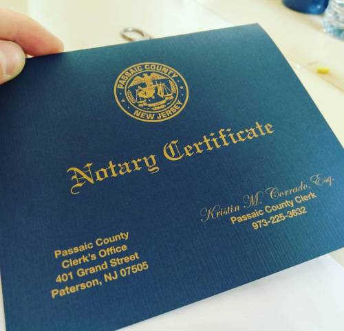 Matt Veeneechei, Notary Public. It&rsquo;s pretty lit. #notary #notarypublic #nj #certified #neat